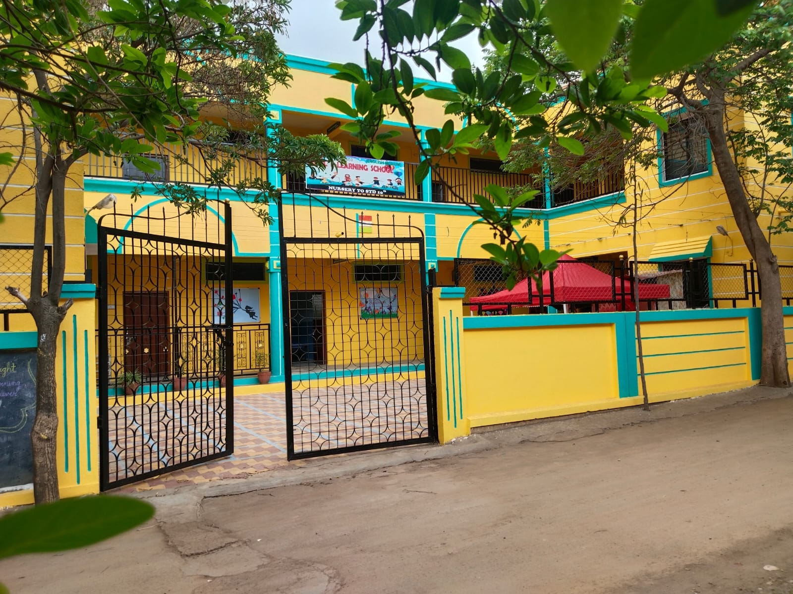 Spacious school classrooms and corridors